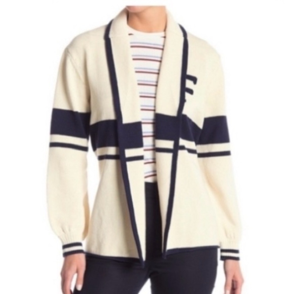 Frame Belted Varsity Cardigan